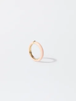 Enamel Ring With Crystal|Parfois Online