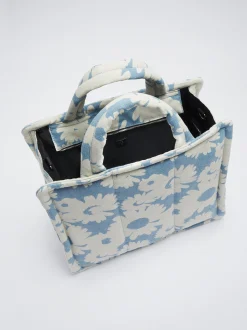 Floral Print Denim Tote Bag|Parfois Shop