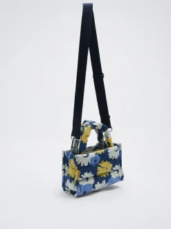 Floral Print Denim Tote Bag|Parfois Hot