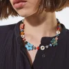 Flower And Ceramic Necklace|Parfois Discount
