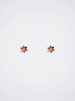 Flower And Crystals Earrings|Parfois Clearance