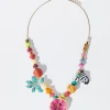 Flower And Shell Necklace|Parfois Flash Sale