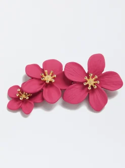 Flower Clip Earrings|Parfois Clearance