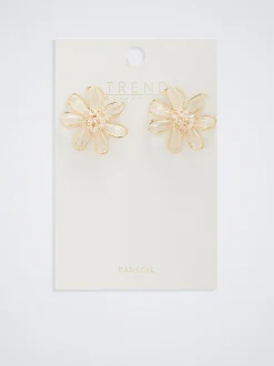 Flower Earrings With Beads|Parfois Best Sale