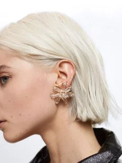 Flower Earrings With Beads|Parfois Fashion