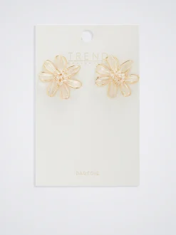 Flower Earrings With Beads|Parfois Fashion