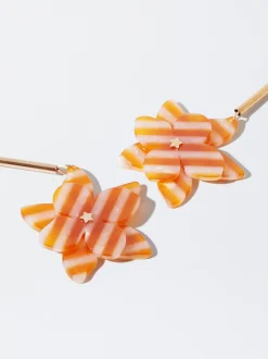 Flower Earrings With Resin|Parfois Outlet