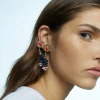 Flower Earrings With Stone|Parfois Online