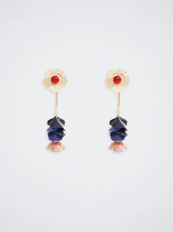 Flower Earrings With Stone|Parfois Online
