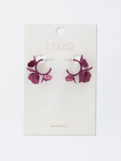 Flower Hoop Earrings|Parfois Flash Sale