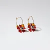 Flower Hoop Earrings|Parfois Clearance