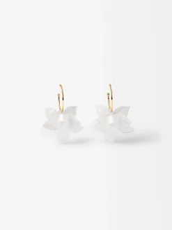 Flower Hoop Earrings|Parfois Fashion