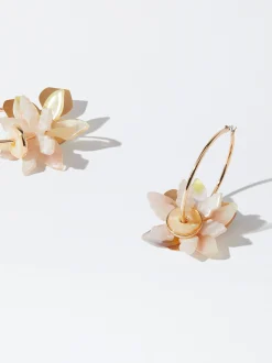 Flower Hoop Earrings|Parfois Flash Sale