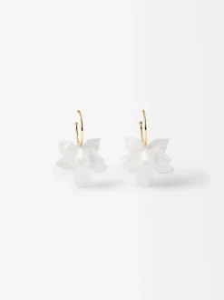 Flower Hoop Earrings|Parfois Clearance
