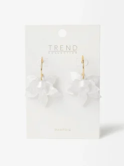 Flower Hoop Earrings|Parfois Clearance
