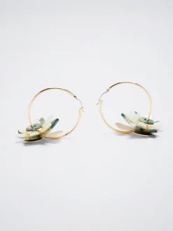 Flower Hoop Earrings|Parfois Flash Sale
