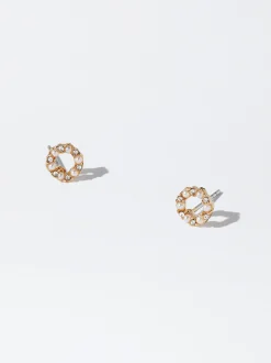 Earrings With Crystals|Parfois Flash Sale