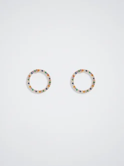 Golden Earrings With Zirconia|Parfois Best