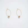 Hoopss With Zirconia And Charms|Parfois Store
