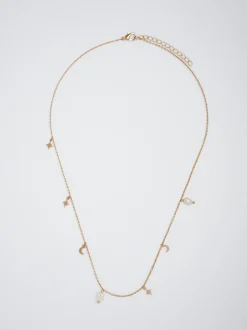 Necklace With Pearl And Moon|Parfois Shop