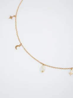 Necklace With Pearl And Moon|Parfois Shop