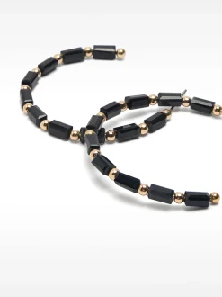 Golden Resin Hoop Earrings|Parfois Sale