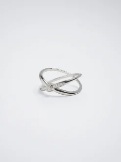 Golden Ring With Zirconia|Parfois Clearance