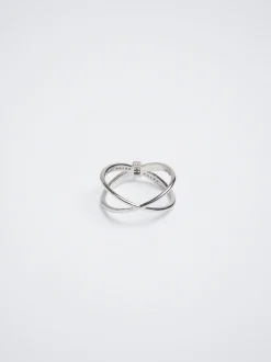 Golden Ring With Zirconia|Parfois Clearance
