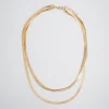 Gold-Toned Chain Necklace|Parfois Flash Sale