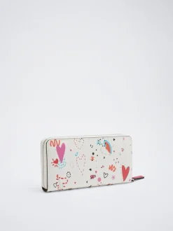 Heart Print Wallet|Parfois Outlet