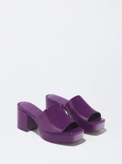 High-Heel Patent Mules|Parfois Shop
