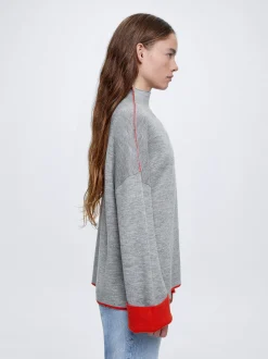 High-Neck Knit Sweater|Parfois Best