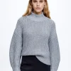 High-Neck Knit Sweater|Parfois Discount