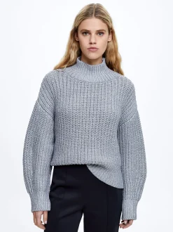 High-Neck Knit Sweater|Parfois Discount