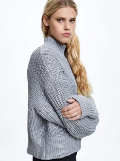 High-Neck Knit Sweater|Parfois Discount
