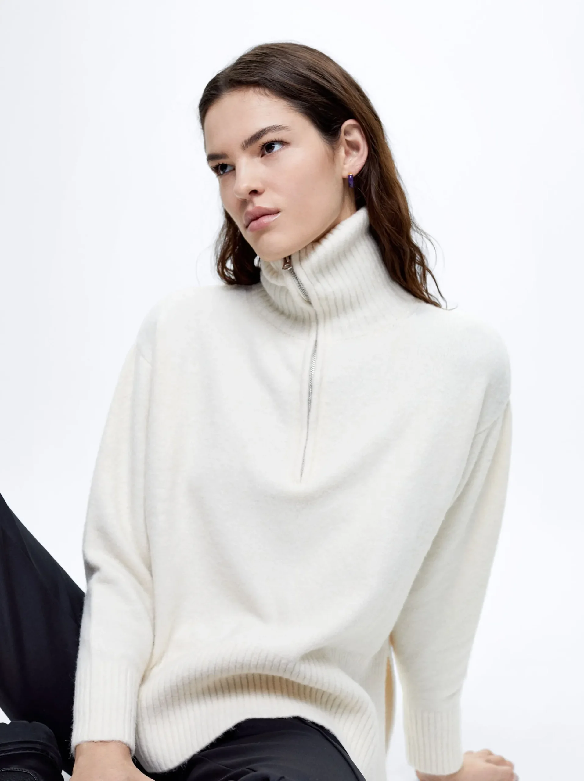 High-Neck Knit Sweater|Parfois Best