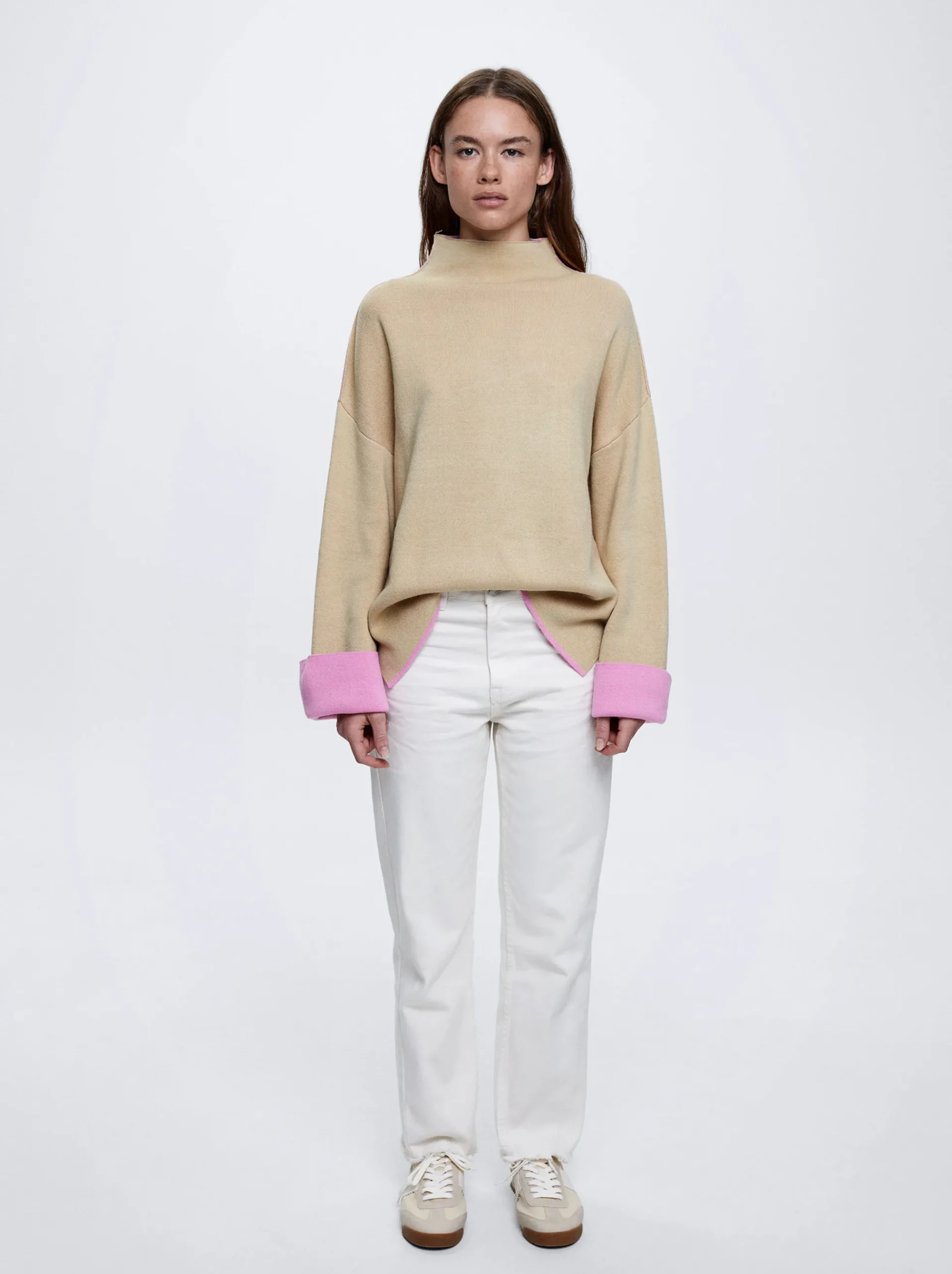 High-Neck Knit Sweater|Parfois Discount