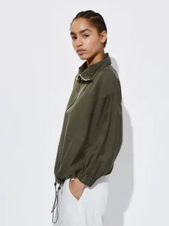 High-Neck Lyocell Hoodie|Parfois Clearance