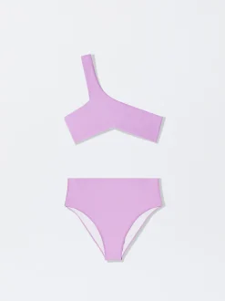 High-Waisted Asymmetric Bikini|Parfois Sale