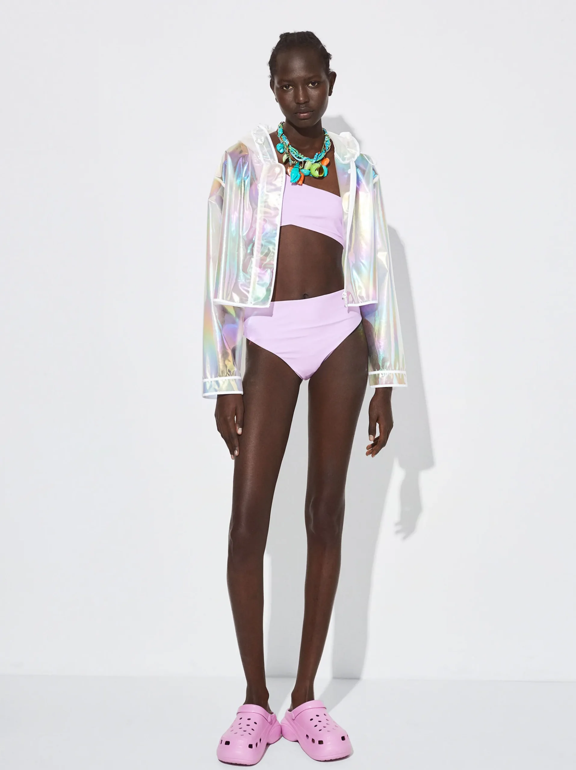 High-Waisted Asymmetric Bikini|Parfois Sale