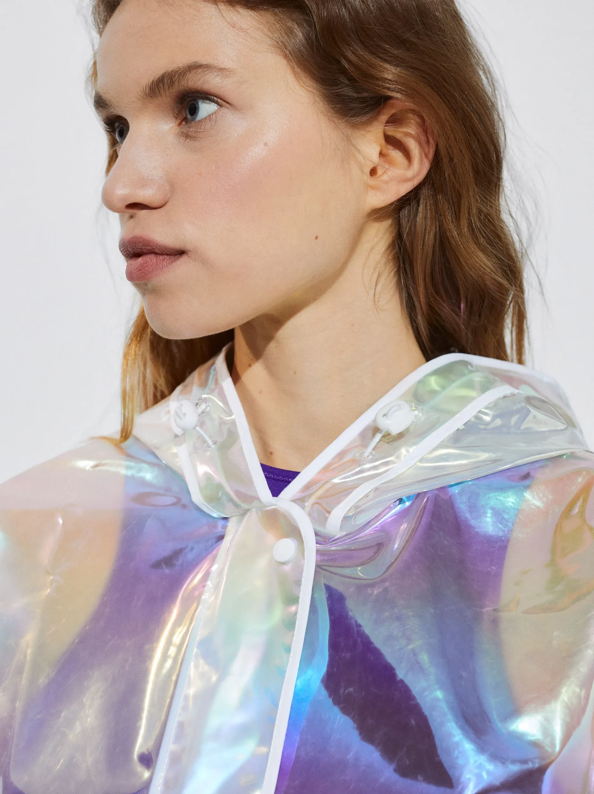Holographic Cropped Coat|Parfois Best