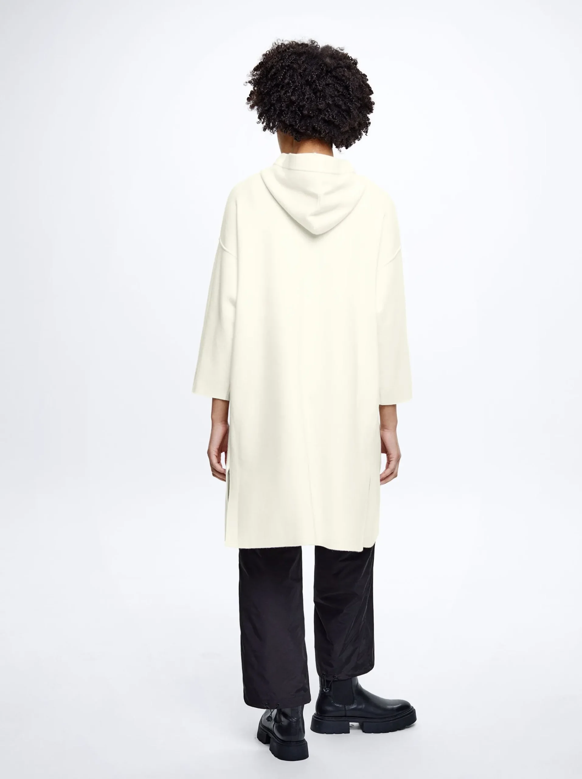 Hooded Knit Coat|Parfois Fashion