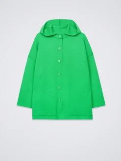Hooded Knit Poncho|Parfois Discount