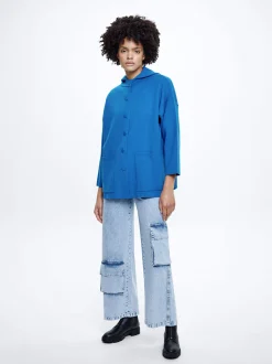 Hooded Knit Poncho|Parfois Cheap