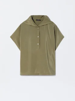 Hooded Loose-Fitting Shirt|Parfois Store