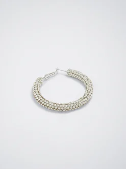 Hoop Earrings With Crystals|Parfois Discount