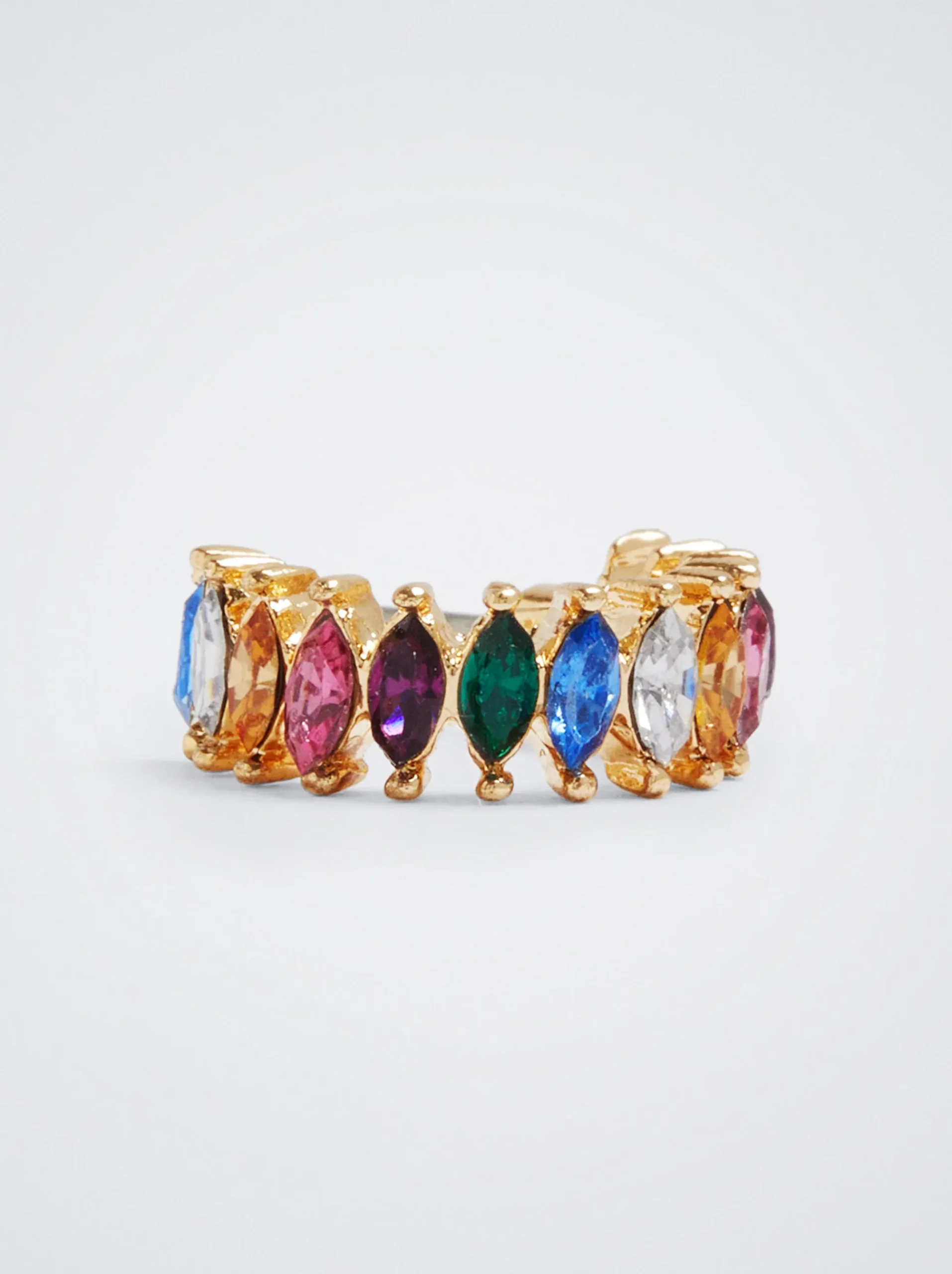 Hoop Earrings With Crystals|Parfois Store