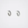 Hoop Earrings With Crystals|Parfois Store