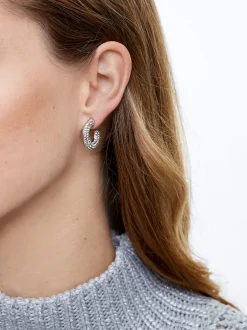 Hoop Earrings With Crystals|Parfois Store