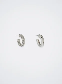 Hoop Earrings With Crystals|Parfois Cheap